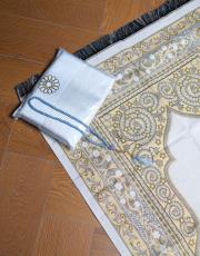 bebe mavisi baskılı dikdörtgen çantalı  seccade 3