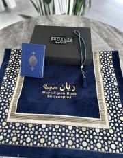 lacivert isme özel  şönilseccade seti  yaldız 2029 3