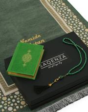 yeşil isme özel  şönilseccade seti  yaldız 2029 5