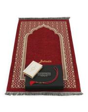 bordo isme özel  şönilseccade seti  yaldız 2029