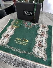 yeşil isme özel şönil seccade seti  nilüfer 2